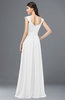 ColsBM Heidi White Elegant A-line Square Sleeveless Lace Bridesmaid Dresses