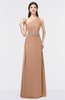 ColsBM Brooklyn Almost Apricot Elegant A-line Asymmetric Neckline Sleeveless Floor Length Bridesmaid Dresses
