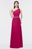 ColsBM Brooklyn Beetroot Purple Elegant A-line Asymmetric Neckline Sleeveless Floor Length Bridesmaid Dresses