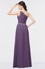 ColsBM Brooklyn Chinese Violet Elegant A-line Asymmetric Neckline Sleeveless Floor Length Bridesmaid Dresses