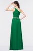 ColsBM Brooklyn Green Elegant A-line Asymmetric Neckline Sleeveless Floor Length Bridesmaid Dresses