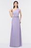 ColsBM Brooklyn Light Purple Elegant A-line Asymmetric Neckline Sleeveless Floor Length Bridesmaid Dresses