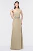 ColsBM Brooklyn Novelle Peach Elegant A-line Asymmetric Neckline Sleeveless Floor Length Bridesmaid Dresses