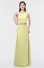 ColsBM Brooklyn Wax Yellow Elegant A-line Asymmetric Neckline Sleeveless Floor Length Bridesmaid Dresses