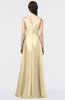 ColsBM Jocelyn Cornhusk Elegant A-line V-neck Zip up Floor Length Appliques Bridesmaid Dresses