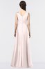ColsBM Jocelyn Creole Pink Elegant A-line V-neck Zip up Floor Length Appliques Bridesmaid Dresses