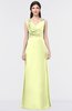 ColsBM Jocelyn Daffodil Elegant A-line V-neck Zip up Floor Length Appliques Bridesmaid Dresses