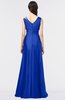 ColsBM Jocelyn Dazzling Blue Elegant A-line V-neck Zip up Floor Length Appliques Bridesmaid Dresses