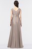 ColsBM Jocelyn Etherea Elegant A-line V-neck Zip up Floor Length Appliques Bridesmaid Dresses