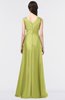 ColsBM Jocelyn Green Oasis Elegant A-line V-neck Zip up Floor Length Appliques Bridesmaid Dresses