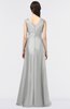 ColsBM Jocelyn Micro Chip Elegant A-line V-neck Zip up Floor Length Appliques Bridesmaid Dresses