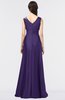 ColsBM Jocelyn Parachute Purple Elegant A-line V-neck Zip up Floor Length Appliques Bridesmaid Dresses