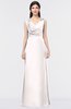 ColsBM Jocelyn Petal Pink Elegant A-line V-neck Zip up Floor Length Appliques Bridesmaid Dresses