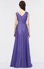 ColsBM Jocelyn Purple Opulence Elegant A-line V-neck Zip up Floor Length Appliques Bridesmaid Dresses