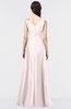 ColsBM Jocelyn Rosewater Pink Elegant A-line V-neck Zip up Floor Length Appliques Bridesmaid Dresses