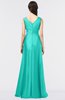 ColsBM Jocelyn Spectra Green Elegant A-line V-neck Zip up Floor Length Appliques Bridesmaid Dresses