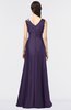 ColsBM Jocelyn Violet Elegant A-line V-neck Zip up Floor Length Appliques Bridesmaid Dresses