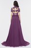 ColsBM Eliza Dahlia Elegant A-line V-neck Short Sleeve Zip up Sweep Train Bridesmaid Dresses