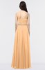 ColsBM Anabella Apricot Modern A-line Asymmetric Neckline Zip up Floor Length Bridesmaid Dresses