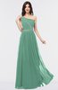 ColsBM Anabella Beryl Green Modern A-line Asymmetric Neckline Zip up Floor Length Bridesmaid Dresses