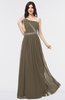 ColsBM Anabella Carafe Brown Modern A-line Asymmetric Neckline Zip up Floor Length Bridesmaid Dresses
