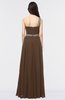 ColsBM Anabella Chocolate Brown Modern A-line Asymmetric Neckline Zip up Floor Length Bridesmaid Dresses