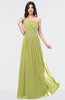 ColsBM Anabella Linden Green Modern A-line Asymmetric Neckline Zip up Floor Length Bridesmaid Dresses