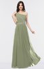 ColsBM Anabella Moss Green Modern A-line Asymmetric Neckline Zip up Floor Length Bridesmaid Dresses