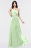 ColsBM Anabella Pale Green Modern A-line Asymmetric Neckline Zip up Floor Length Bridesmaid Dresses