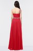 ColsBM Anabella Red Modern A-line Asymmetric Neckline Zip up Floor Length Bridesmaid Dresses