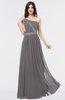 ColsBM Anabella Ridge Grey Modern A-line Asymmetric Neckline Zip up Floor Length Bridesmaid Dresses