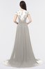 ColsBM Iris Ashes Of Roses Mature A-line Sweetheart Short Sleeve Zip up Sweep Train Bridesmaid Dresses