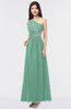 ColsBM Gemma Beryl Green Mature A-line Sleeveless Asymmetric Appliques Bridesmaid Dresses