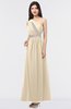 ColsBM Gemma Champagne Mature A-line Sleeveless Asymmetric Appliques Bridesmaid Dresses