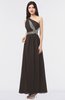 ColsBM Gemma Fudge Brown Mature A-line Sleeveless Asymmetric Appliques Bridesmaid Dresses