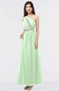 ColsBM Gemma Light Green Mature A-line Sleeveless Asymmetric Appliques Bridesmaid Dresses