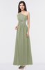 ColsBM Gemma Moss Green Mature A-line Sleeveless Asymmetric Appliques Bridesmaid Dresses