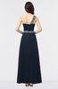ColsBM Gemma Navy Blue Mature A-line Sleeveless Asymmetric Appliques Bridesmaid Dresses