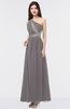 ColsBM Gemma Ridge Grey Mature A-line Sleeveless Asymmetric Appliques Bridesmaid Dresses