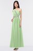 ColsBM Gemma Sage Green Mature A-line Sleeveless Asymmetric Appliques Bridesmaid Dresses
