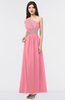 ColsBM Gemma Watermelon Mature A-line Sleeveless Asymmetric Appliques Bridesmaid Dresses