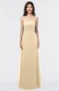ColsBM Elena Apricot Gelato Elegant A-line Strapless Criss-cross Straps Floor Length Appliques Bridesmaid Dresses