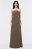 ColsBM Elena Carafe Brown Elegant A-line Strapless Criss-cross Straps Floor Length Appliques Bridesmaid Dresses