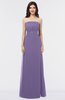 ColsBM Elena Chalk Violet Elegant A-line Strapless Criss-cross Straps Floor Length Appliques Bridesmaid Dresses