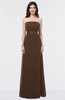 ColsBM Elena Chocolate Brown Elegant A-line Strapless Criss-cross Straps Floor Length Appliques Bridesmaid Dresses