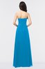 ColsBM Elena Cornflower Blue Elegant A-line Strapless Criss-cross Straps Floor Length Appliques Bridesmaid Dresses