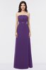 ColsBM Elena Dark Purple Elegant A-line Strapless Criss-cross Straps Floor Length Appliques Bridesmaid Dresses