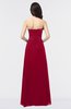 ColsBM Elena Dark Red Elegant A-line Strapless Criss-cross Straps Floor Length Appliques Bridesmaid Dresses