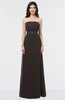 ColsBM Elena Fudge Brown Elegant A-line Strapless Criss-cross Straps Floor Length Appliques Bridesmaid Dresses