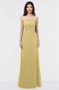 ColsBM Elena Gold Elegant A-line Strapless Criss-cross Straps Floor Length Appliques Bridesmaid Dresses